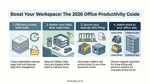 Desk accessories and filing supplies for organized offices in Tanzania